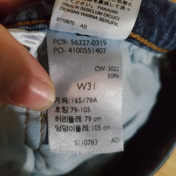 Levis Shorts Womens 31 Blue 501 High-Rise Cutoff Distressed Denim Jorts - Picture 5 of 13